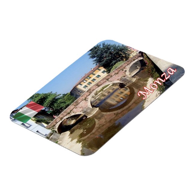 Italien - Lombardiet - Monza - San Gerardino Bridg Magnet (Vänstra Sidan)