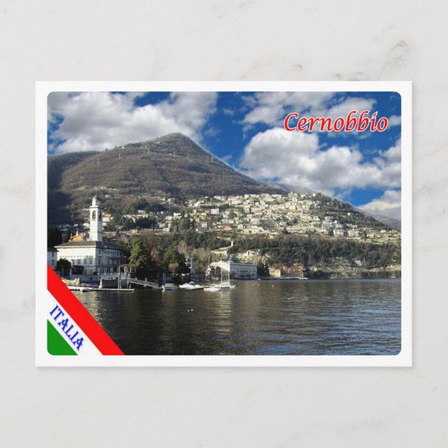 Italien - Lombardiet - Sjö Como - Cernobbio - Vykort (Framsida)