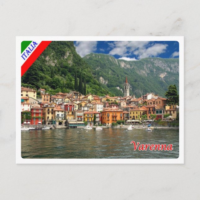 Italien - Lombardiet - Sjö Como - Varenna - Vykort (Framsida)