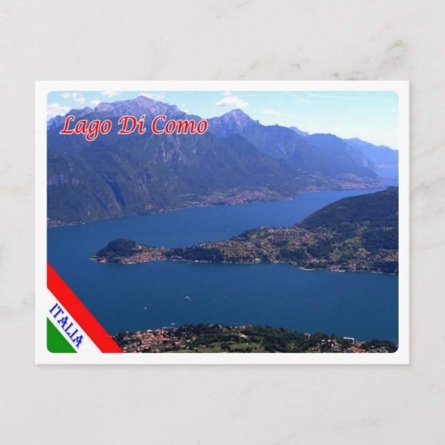 Italien - Lombardiet - Sjö Como - Vykort (Framsida)