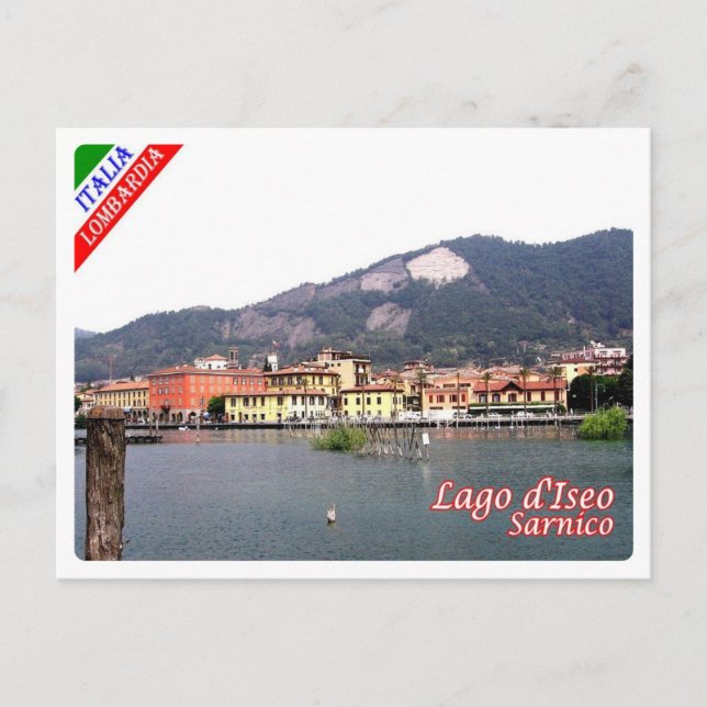 Italien - Lombardiet - Sjö Iseo - Sarnico - Vykort (Framsida)