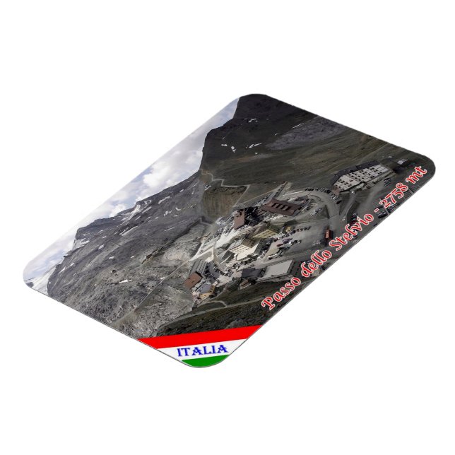 Italien - Lombardiet - Stelvio Pass - Magnet (Vänstra Sidan)