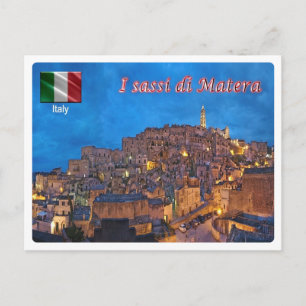 Italien - Materas Sassi - Unescos kulturarv - Vykort