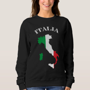 Italien med italienska Flagga 1 T Shirt