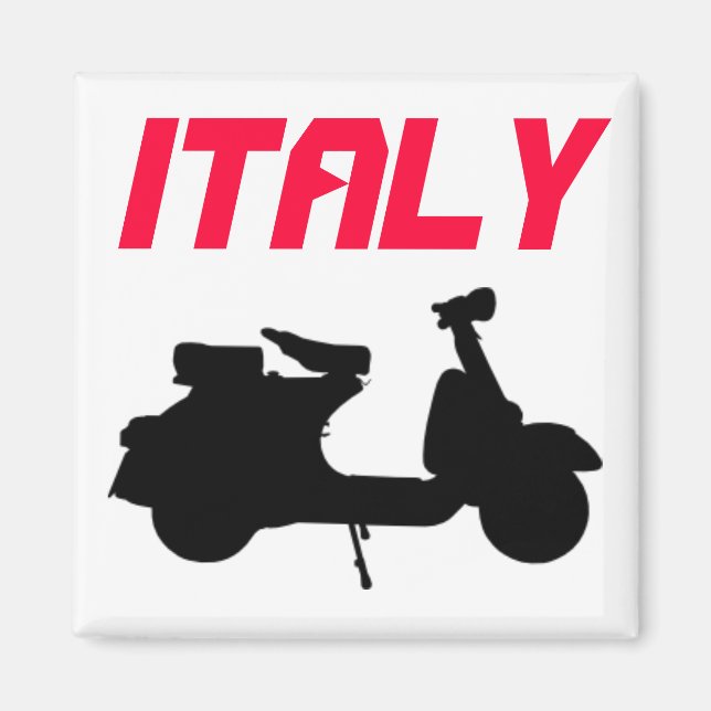 Italien med Scooter Magnet (Framsidan)