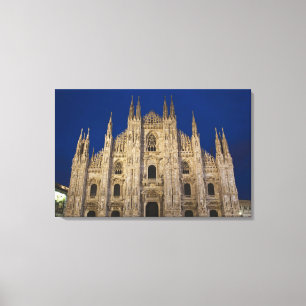 Italien, Milano, Milano. Milan Cathedral, Canvastryck
