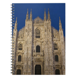 Italien, Milano, Milano. Milanodomen, Anteckningsbok Med Spiral