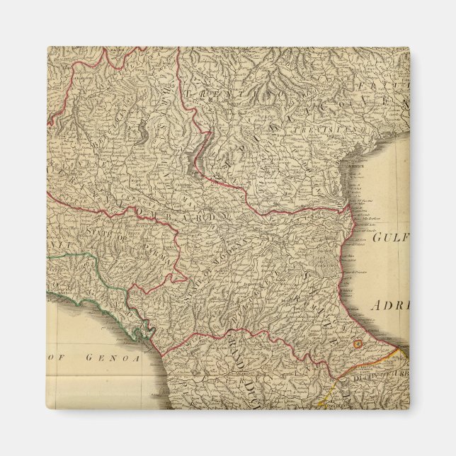 Italien mitten, övre magnet (Framsidan)