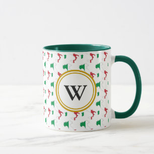 ITALIEN Monogram Blsed Nation Christian Italia Mugg