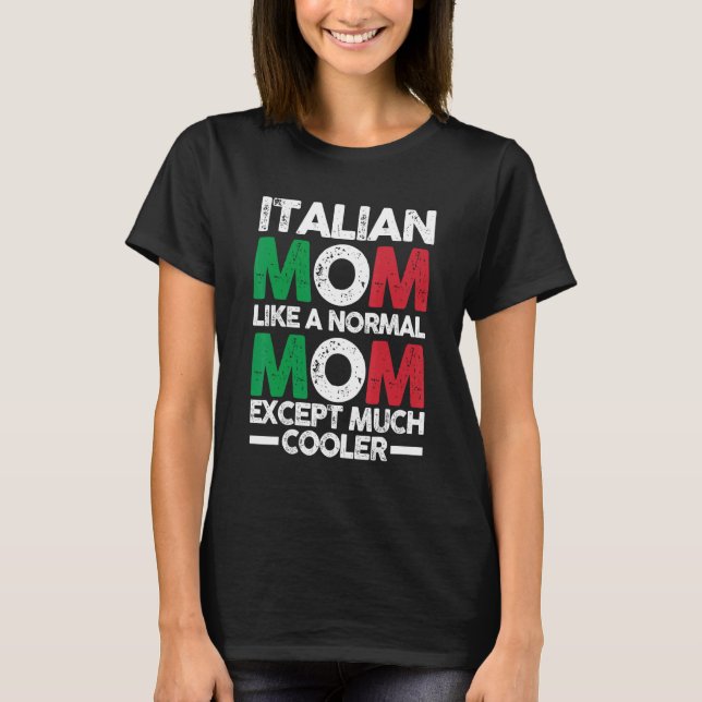 Italien Mor Mamma T Shirt (Framsida)