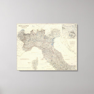 Italien N, central Canvastryck