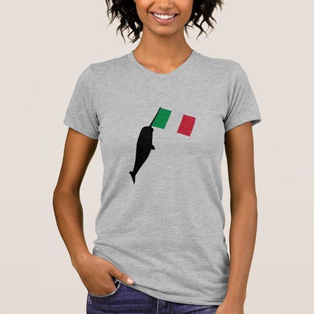 italien Narwhal T-shirt (Framsida)