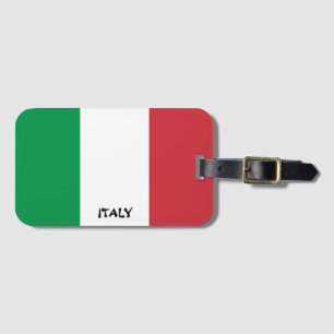Italien National Flagga Patriotic Bagagebricka