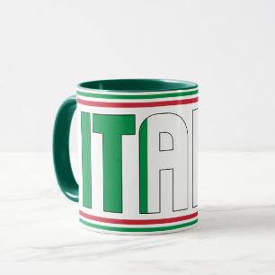 Italien National Flagga Patriotic Coffee Mugg
