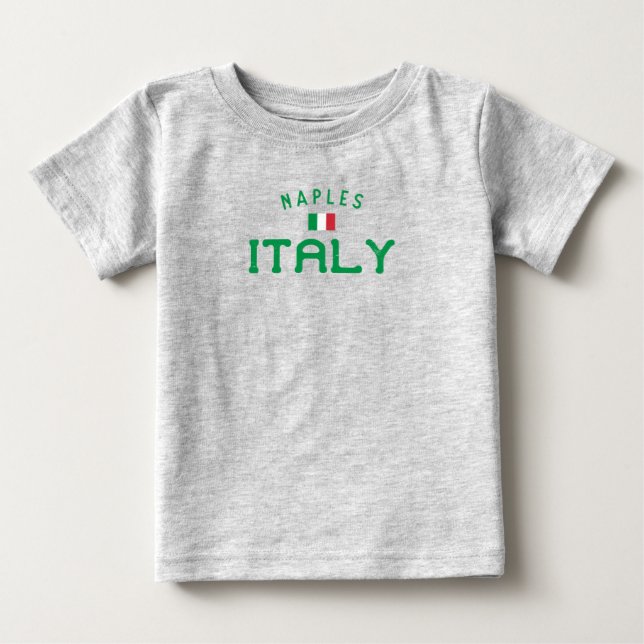 Italien Neapel med stressad upplösning T Shirt (Framsida)