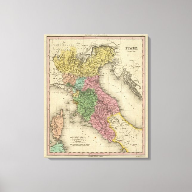 Italien North Part Canvastryck (Framsida)