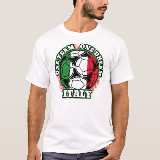 Italien Occare One Team One Dream Italienska Flagg T Shirt