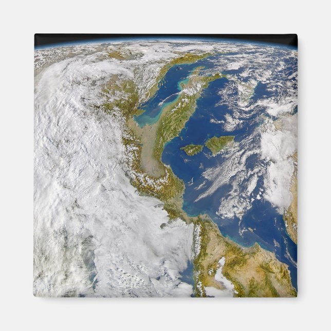 Italien och Adriatiska havet. Magnet (Framsidan)