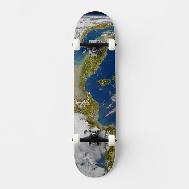 Italien och Adriatiska havet. Mini Skateboard Bräda 18,5 Cm (Framsida)