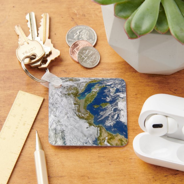 Italien och Adriatiska havet. Nyckelring (Skrivbord)