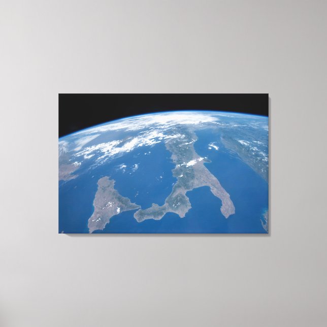 Italien och dess ö Sicilien. Canvastryck (Framsida)