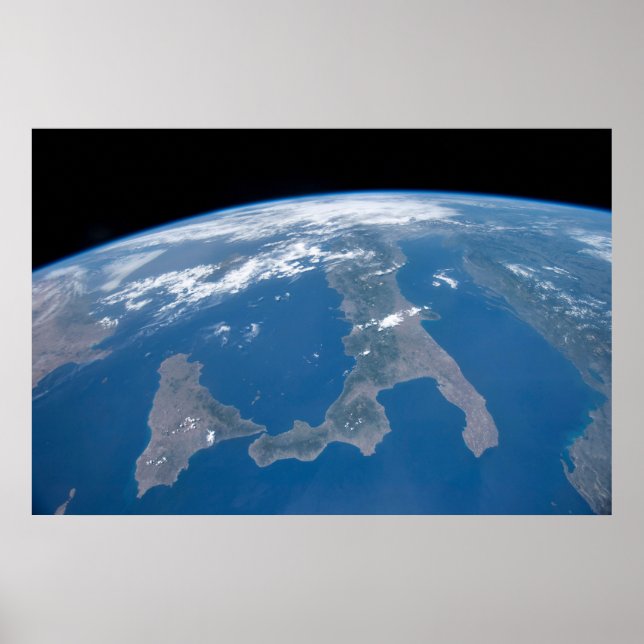 Italien och dess ö Sicilien. Poster (Framsidan)