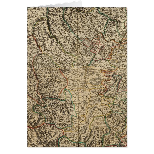 Italien och Frankrike Hälsningskort (Framsidan)