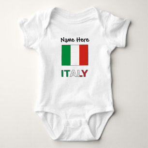 Italien och italiensk Flagga med ditt namn T Shirt