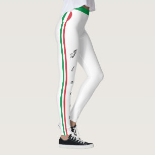Italien och italienska Flagga mode, resa/fläkt Le Leggings
