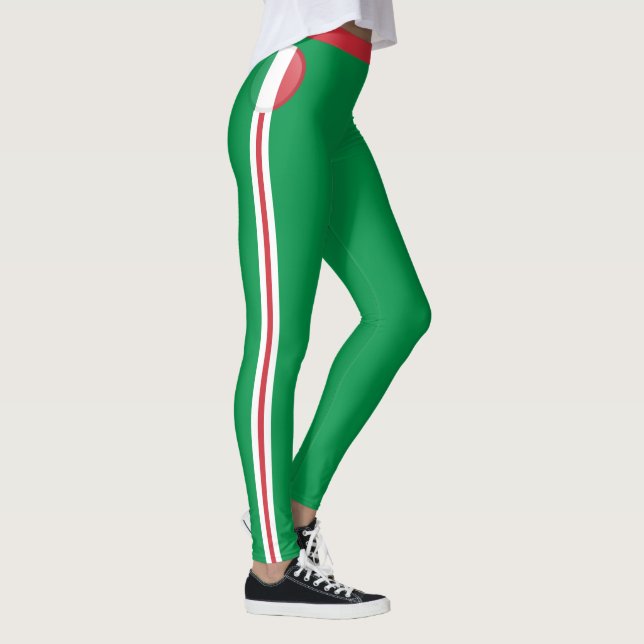 Italien och italienska Flagga, mode, rese/sport fl Leggings (Höger)