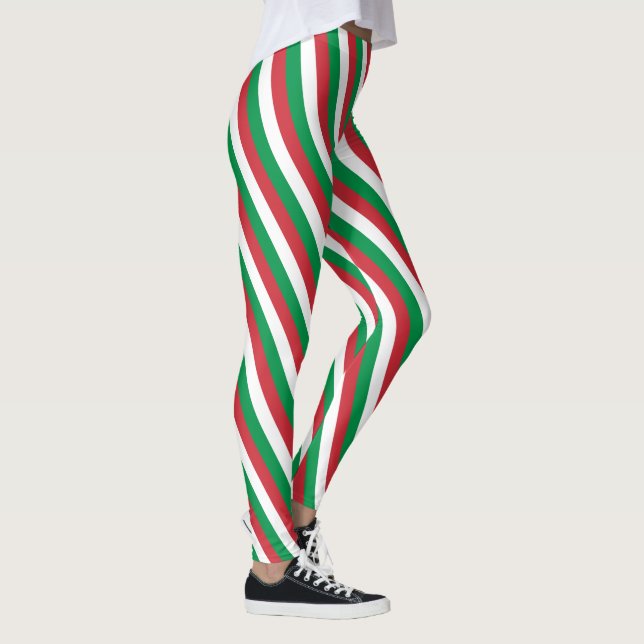 Italien och italienska Flagga, mode, rese-/sportfl Leggings (Höger)