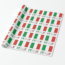 Italien och italienska Flagga Tilt Presentpapper