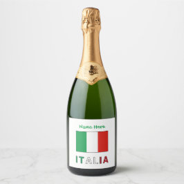 Italien och italienska flaggan Grön personaliserin