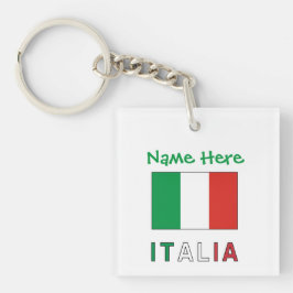 Italien och italienska flaggan Grön personaliserin