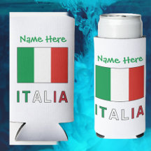 Italien och italienska flaggan med ditt namn