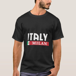 Italien och italienska staden Milano T Shirt
