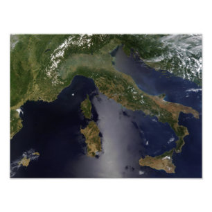 Italien- och Southeastfrankriken Fototryck