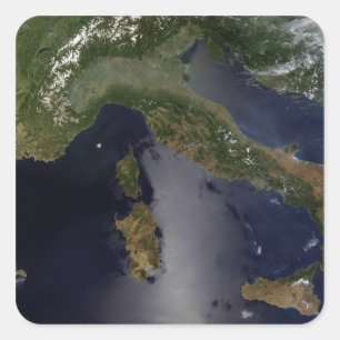 Italien- och Southeastfrankriken Fyrkantigt Klistermärke