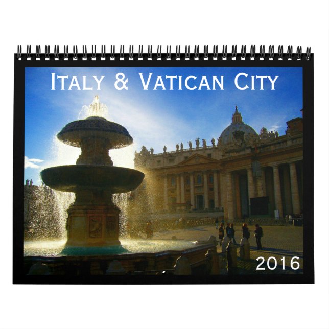 italien och vatican 2016 kalender (Omslag)