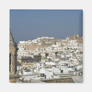 Italien, Ostuni, närbild av gammal stad Magnet