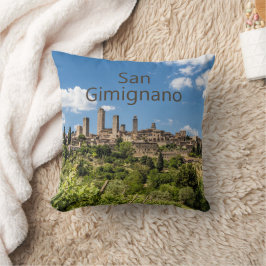 Italien Panorama Souvenir San Gimignano Tuscany Kudde