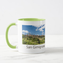 Italien Panorama Souvenir San Gimignano Tuscany Mugg