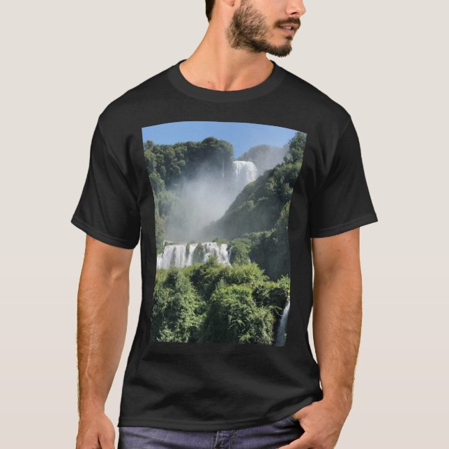 Italien Parker Nera River Park Marmore Falls T-Shi T Shirt (Framsida)
