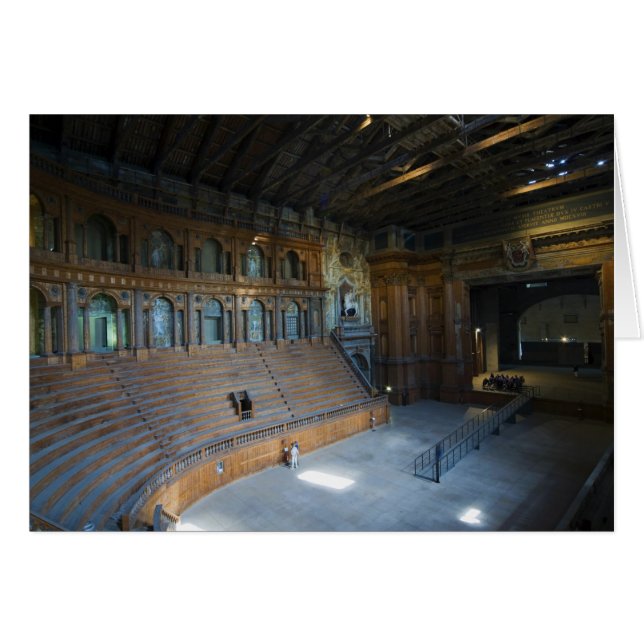 Italien, Parma, Teatro Farnese Hälsningskort (Framsidan Horizontal)