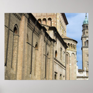 Italien, Parma, torn till San Giovanni Church Poster