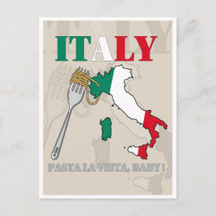 ITALIEN PASTA LA VISTA, BABY! VYKORT