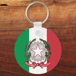Italien patrioter och italienska Flagga/sport Nyckelring