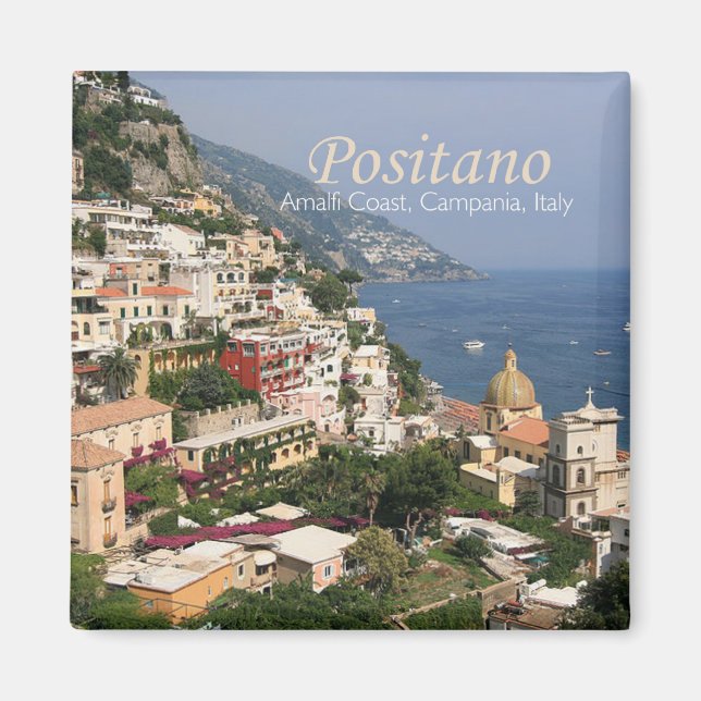 Italien Photo Travel Fridge Magnet Compania Posita (Framsidan)