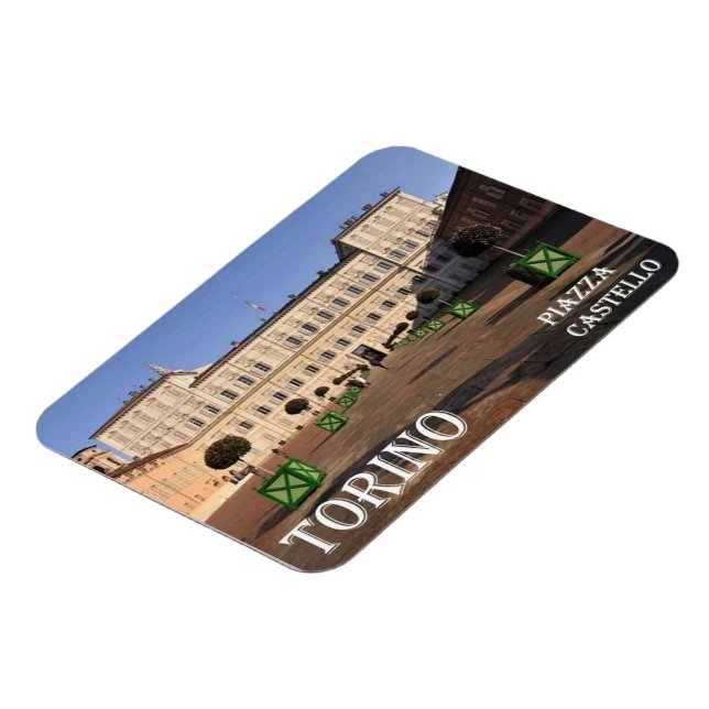 Italien - Piemonte - Torino - Castle Square - Magnet (Vänstra Sidan)