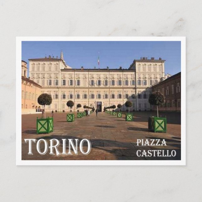 Italien - Piemonte - Torino - Castle Square - Vykort (Framsida)